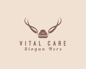 Natural Sled Antlers Rustic  logo