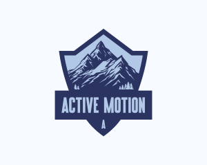 Adventure Mountain Shield logo design