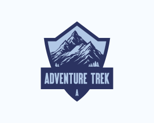 Adventure Mountain Shield logo design