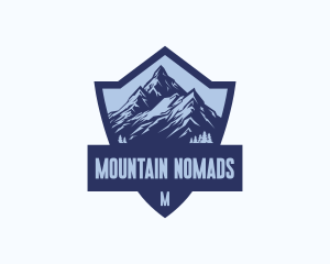 Adventure Mountain Shield logo design