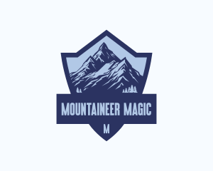 Adventure Mountain Shield logo design