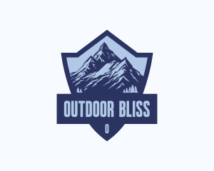 Adventure Mountain Shield logo design