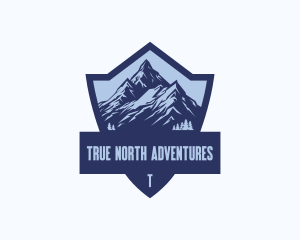 Adventure Mountain Shield logo design