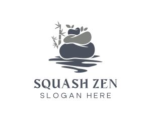 Peaceful Zen Stone logo design