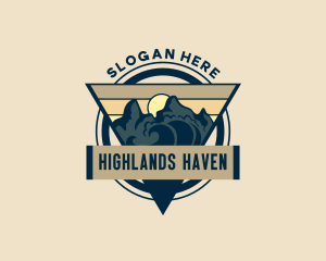 Mountain Forest Camping logo design