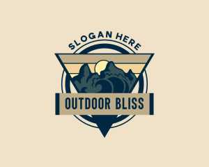 Mountain Forest Camping logo design