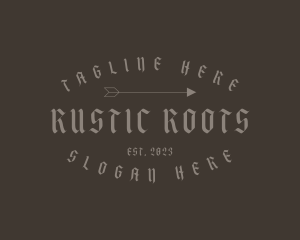 Rustic Arrow Business logo design