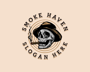 Skull Smoking Tobacco logo