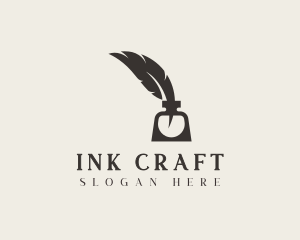 Feather Quill Ink logo design