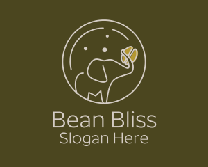 Elephant Coffee Bean  logo design