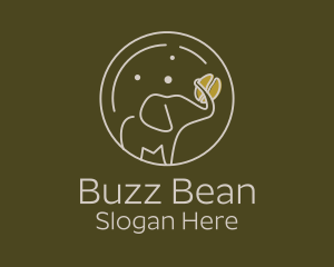 Elephant Coffee Bean  logo design