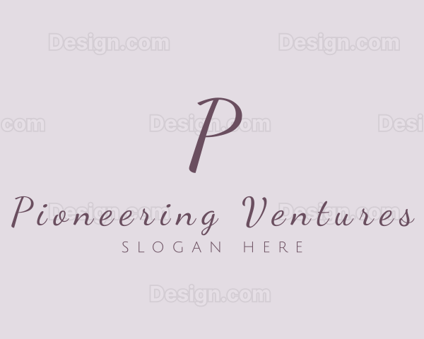 Feminine Cursive Beauty Company Logo