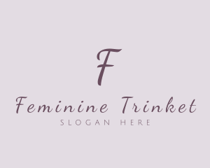 Feminine Cursive Beauty Company logo design