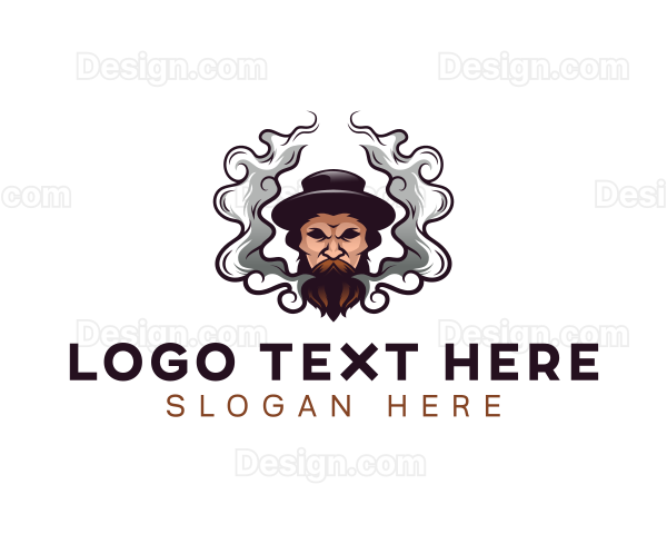 Smoke Beard Cigarette Logo