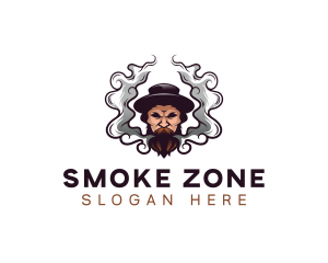 Smoke Beard Cigarette logo design