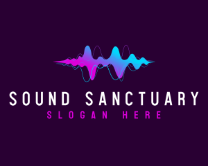 Audio Sound Waves logo design