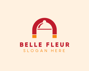 Food Cloche Magnet logo design