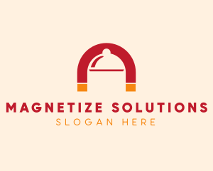 Food Cloche Magnet logo design