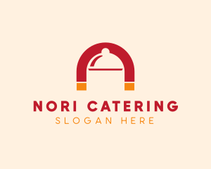 Food Cloche Magnet logo design