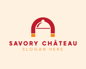 Food Cloche Magnet logo design