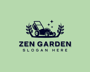 Lawn Mower Gardening logo design