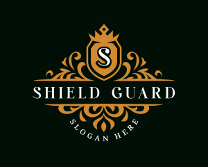 Crown Shield Crest logo design