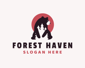 Bear Forest Park logo design