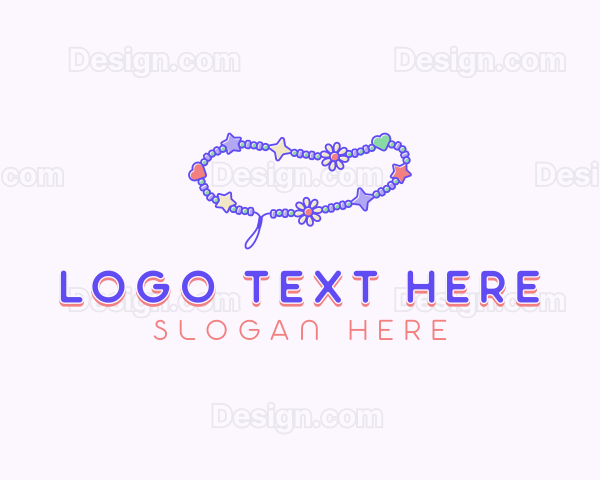 Bracelet Beads Jewelry Logo