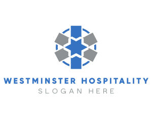 Modern Medical Asterisk logo design