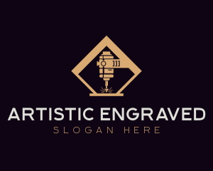 Laser Fabrication Engraving logo design