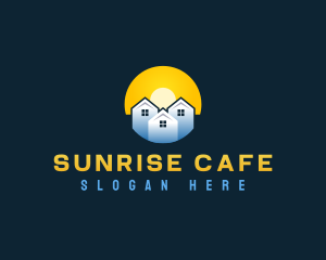 Real Estate Housing Sunrise logo design