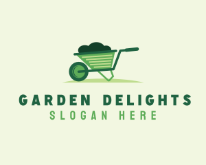 Lawn Garden Wheelbarrow logo design