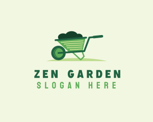 Lawn Garden Wheelbarrow logo design