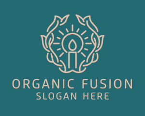 Handcrafted Organic Candle logo