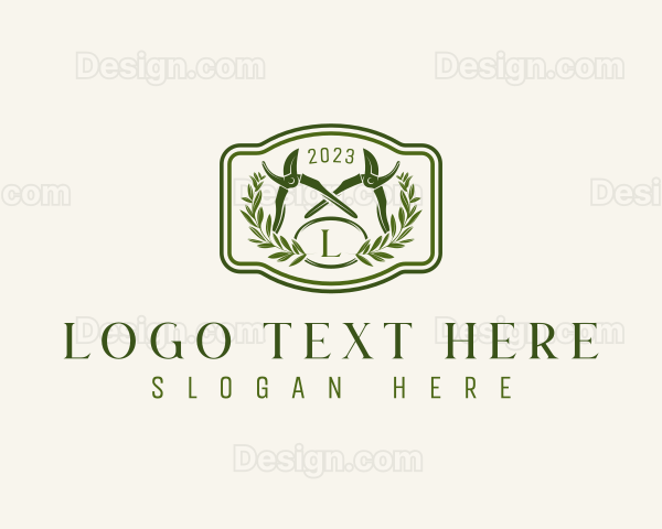 Botanical Garden Landscaping Logo