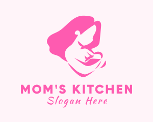 Pregnant Woman Baby logo design