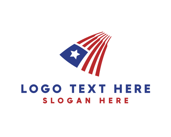 American Flag logo example 2