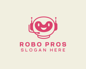 Cute Chatbot Robot logo