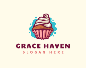  Cupcake Pastry Bakery Logo