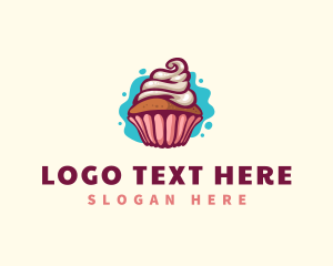  Cupcake Pastry Bakery Logo