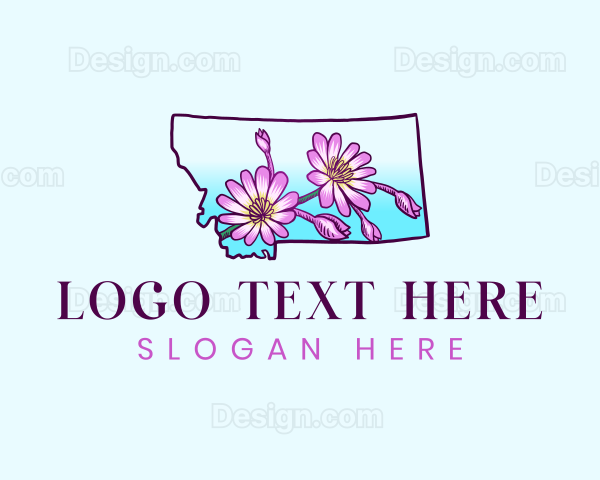 Montana Flower Botanical Logo