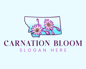 Montana Flower Botanical logo design