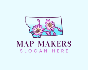 Montana Flower Botanical logo design