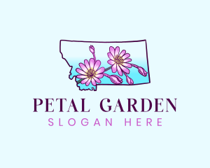 Montana Flower Botanical logo design