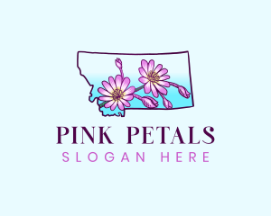 Montana Flower Botanical logo design