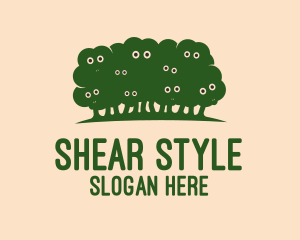 Green Sheep Trees logo design