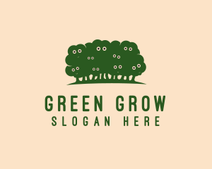 Green Sheep Trees logo design