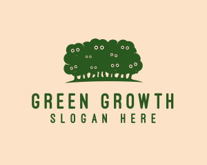 Green Sheep Trees logo design