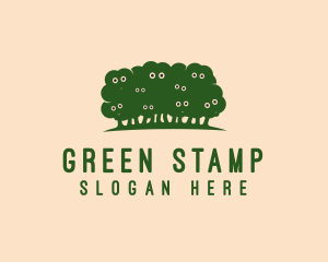 Green Sheep Trees logo design