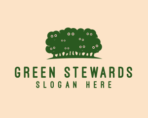 Green Sheep Trees logo design